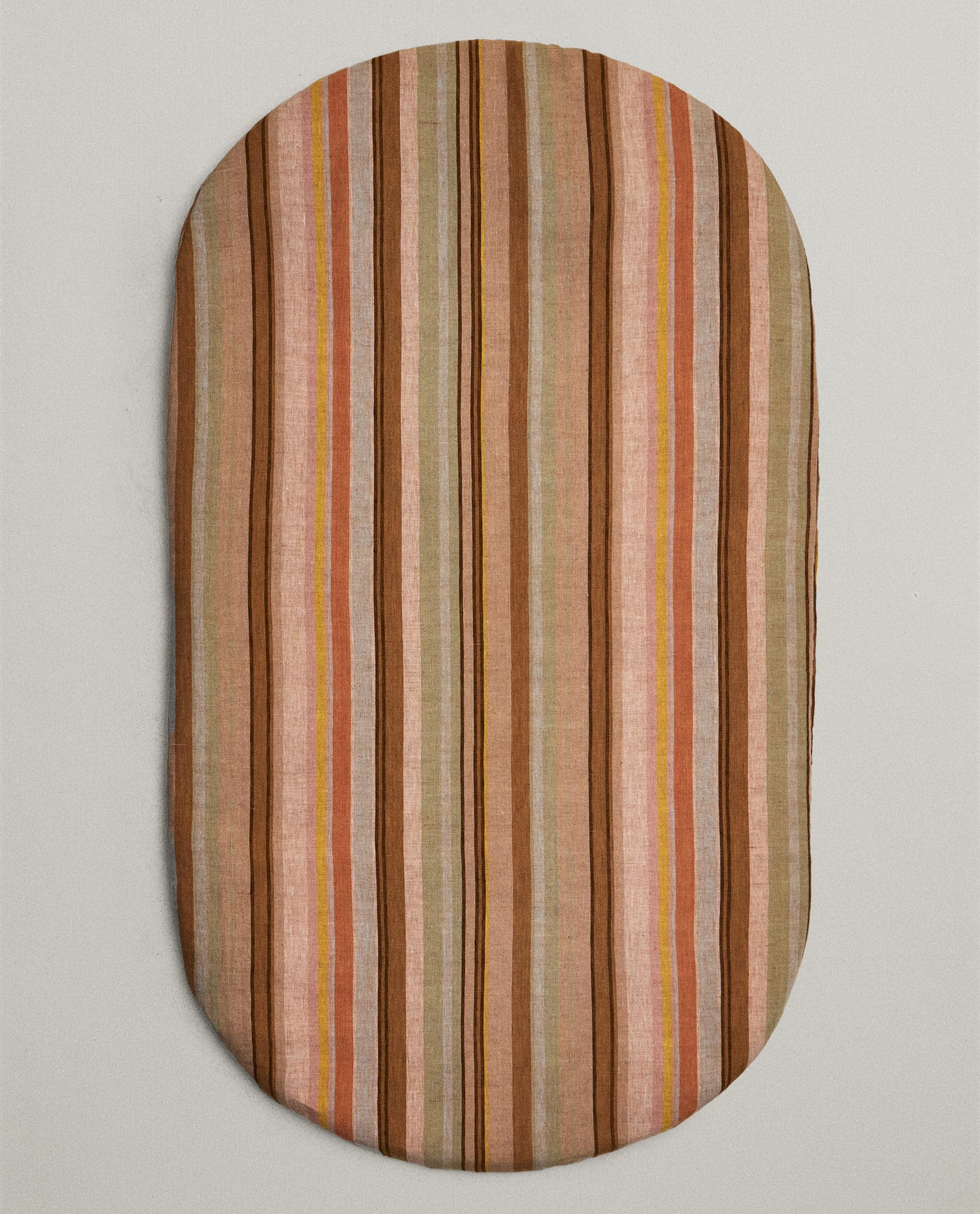 STRIPED COTTON AND LINEN COUCH SEAT CUSHION product thumbnail 9