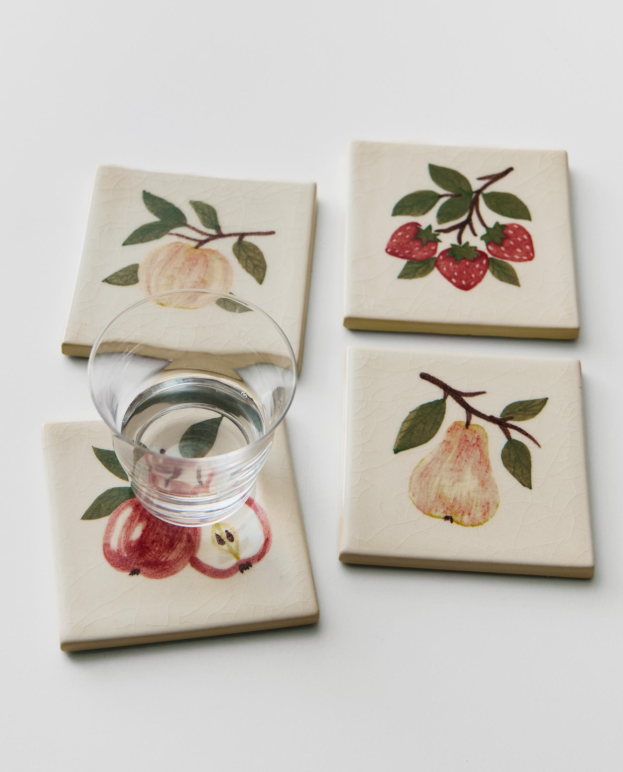 PACK OF FRUIT STONEWARE COASTERS (PACK OF 4) product thumbnail 9