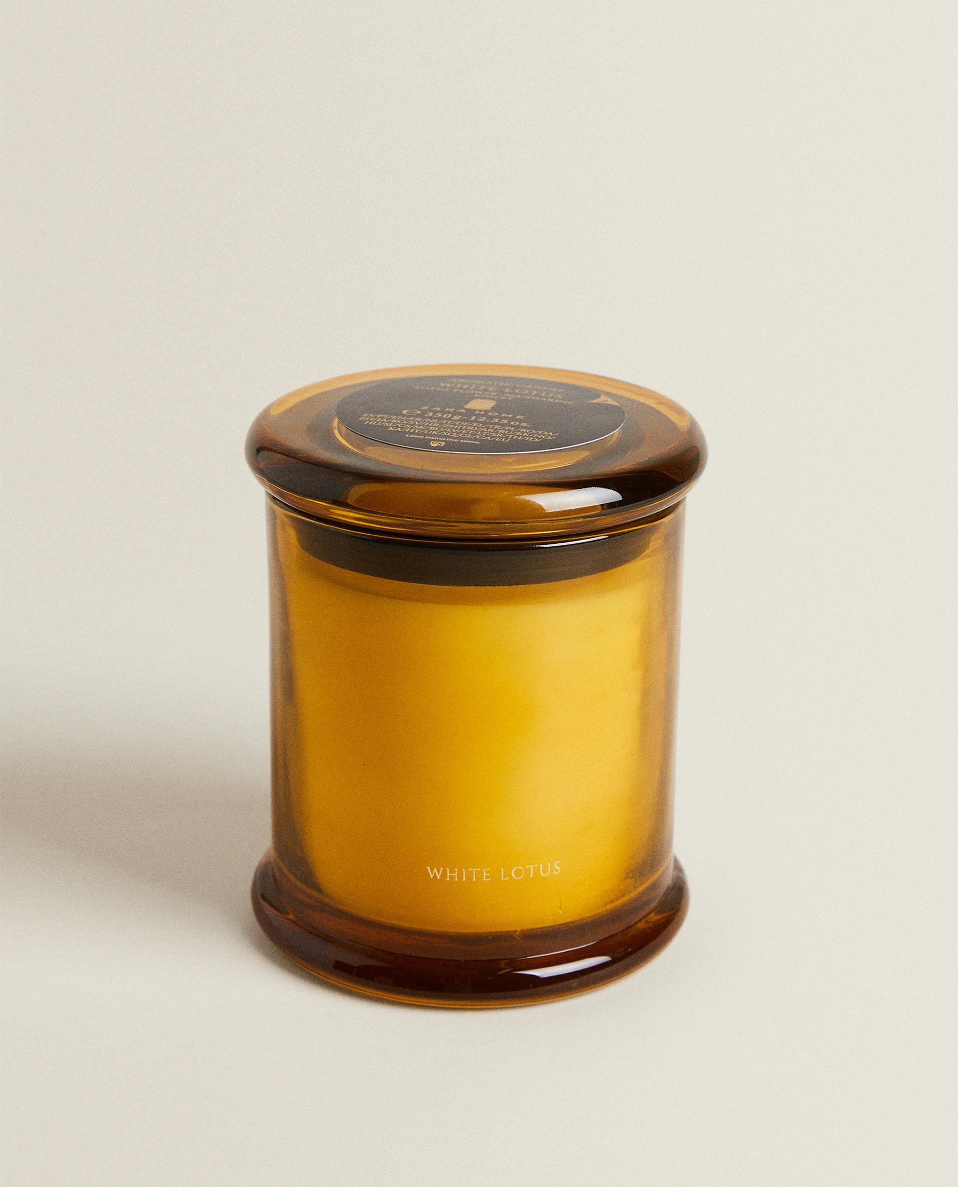 (350 G) WHITE LOTUS SCENTED CANDLE