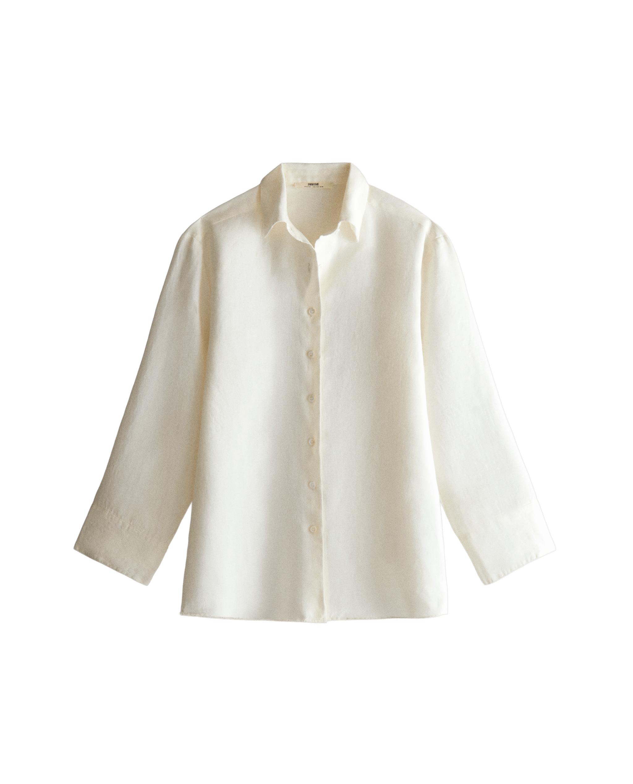 LONG SLEEVE LINEN SHIRT product thumbnail 7