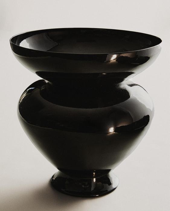 ŠIROKÁ LESKLÁ VÁZA