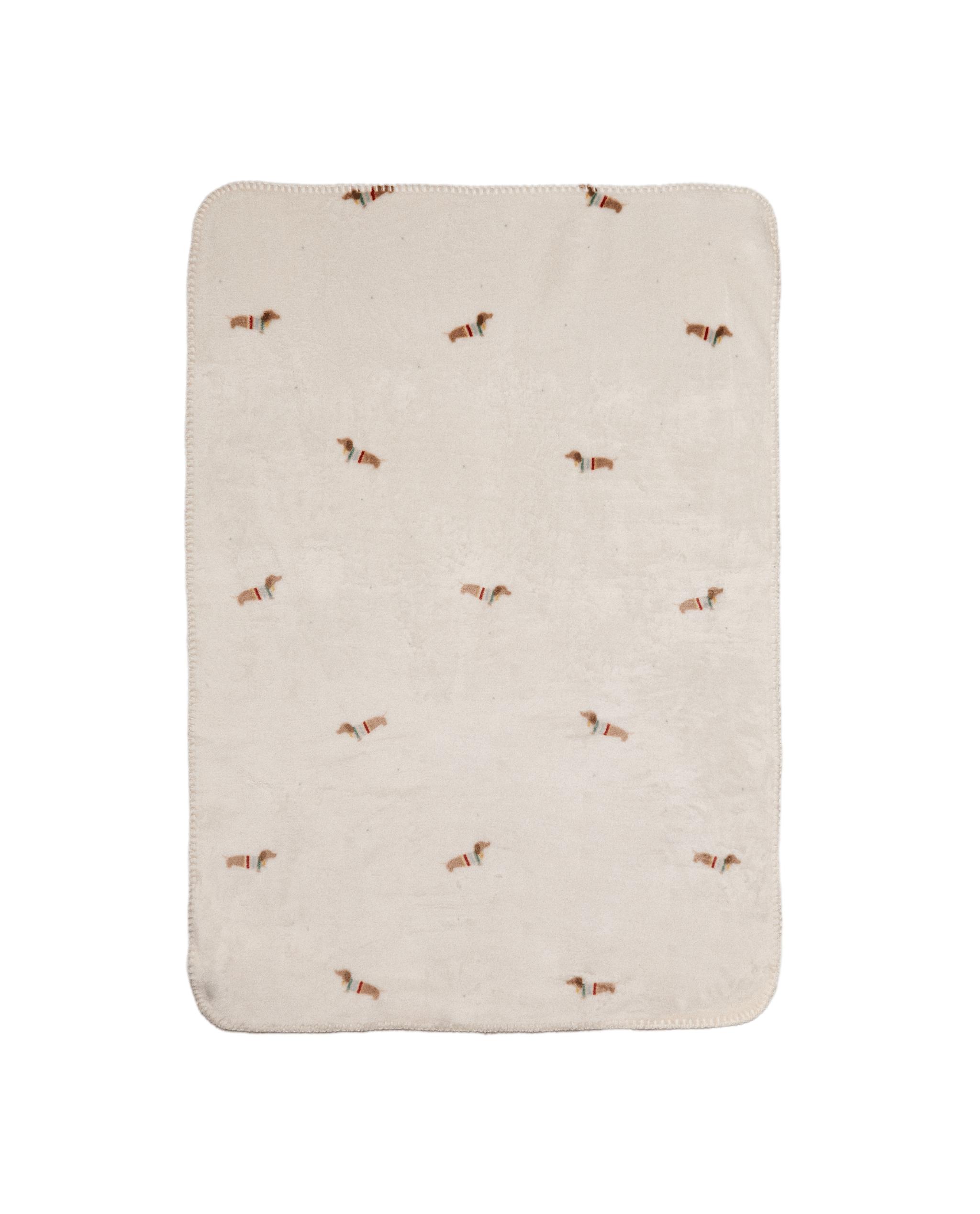 FLEECE DACHSHUND DOG BABY BLANKET product thumbnail 4