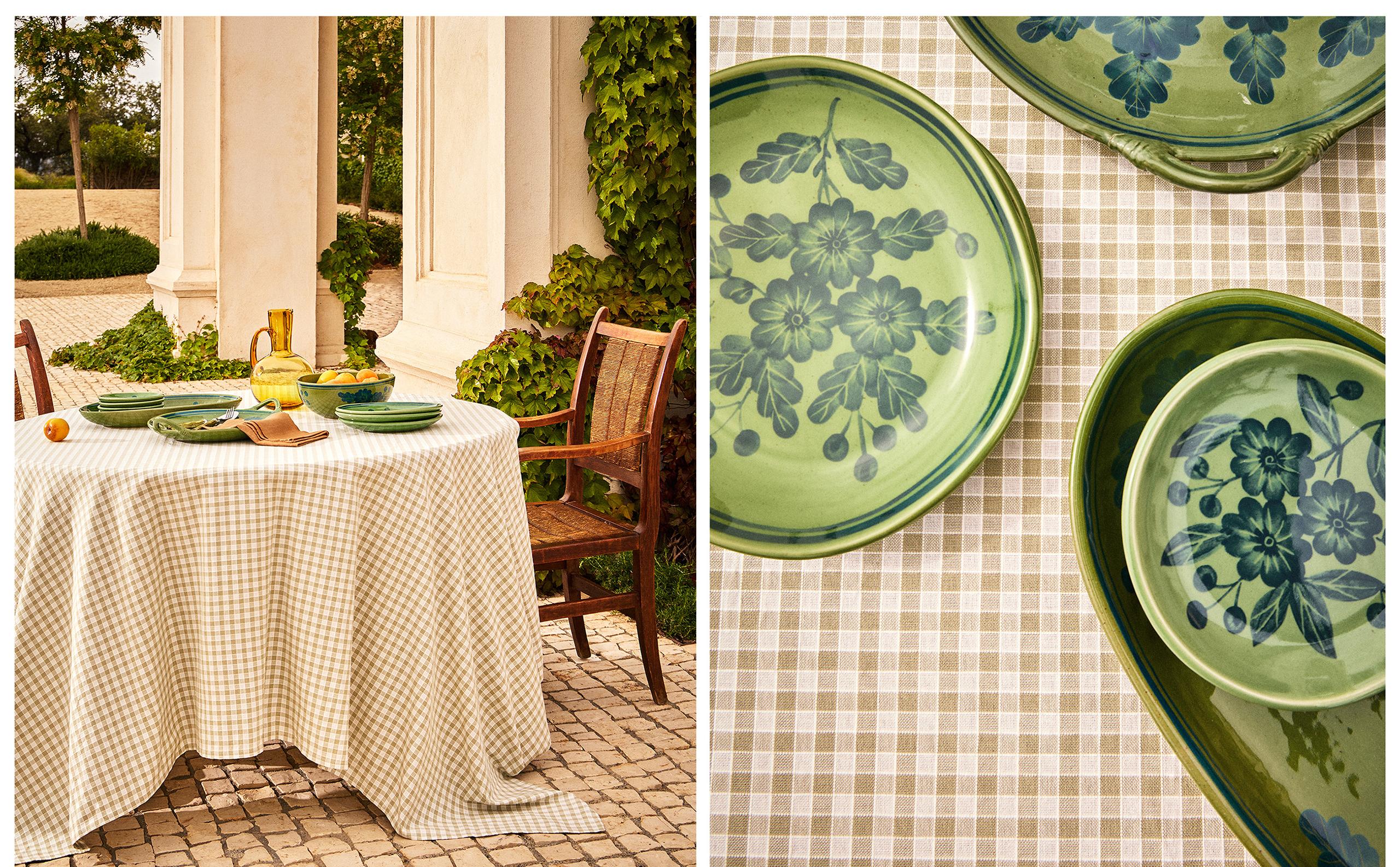 GINGHAM COTTON TABLECLOTH