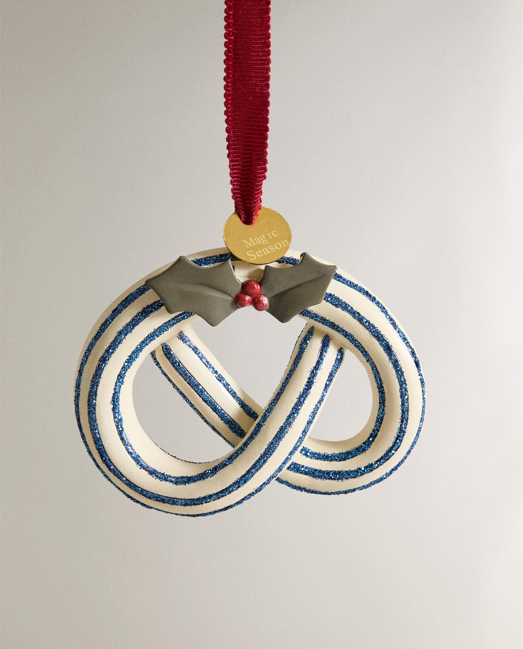 プレッツェル グリッター クリスマスツリーオーナメント | Zara Home