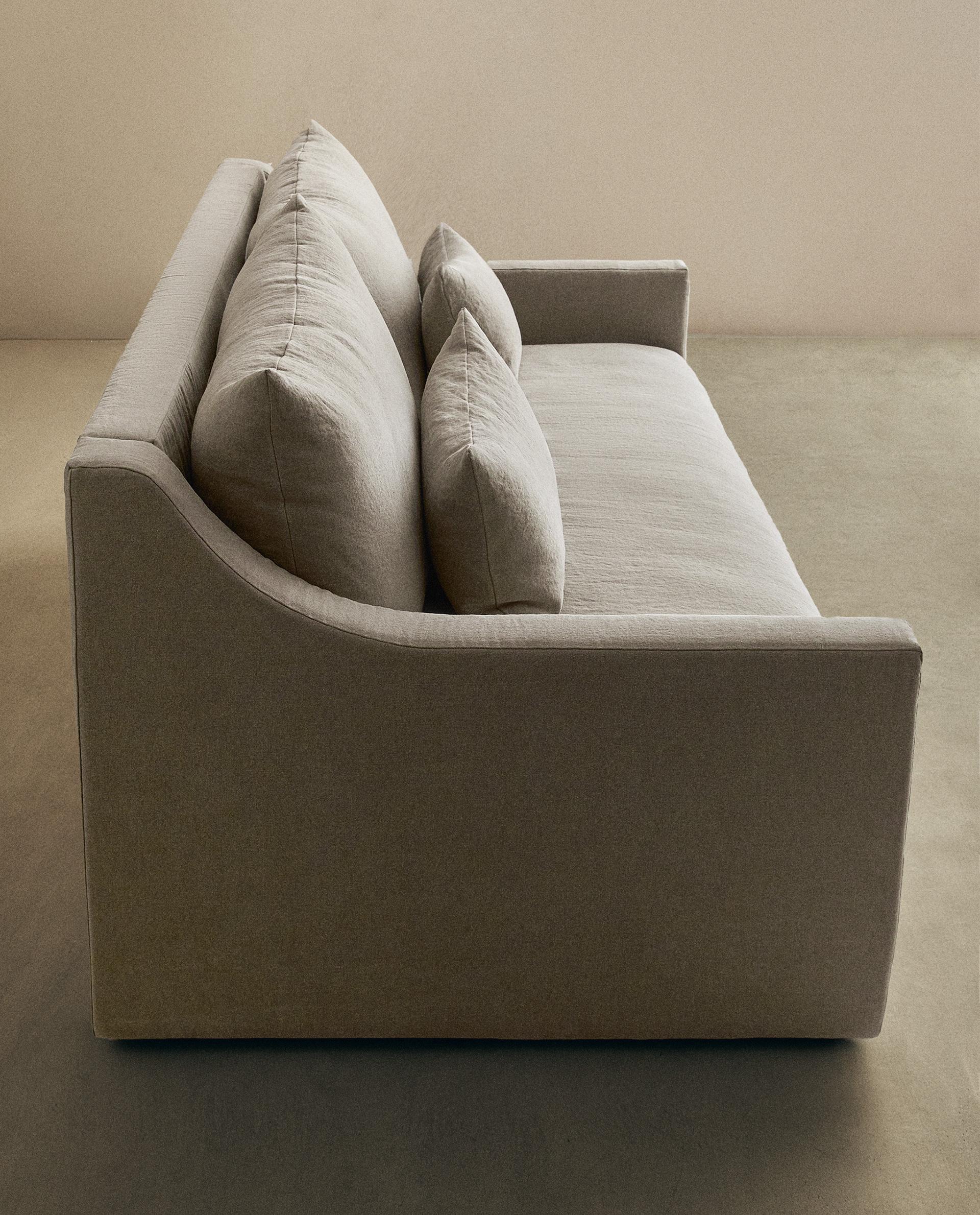 ZARA  リネン　アップホルスダード　ソファ　送料込み Couches and Armchairs | Zara Home United States of America