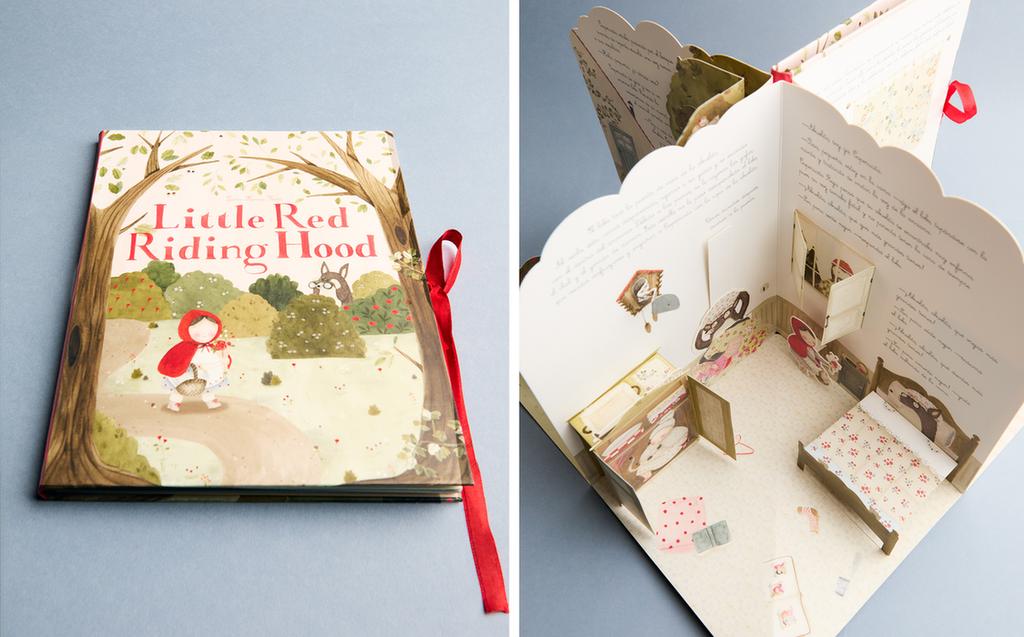 หนังสือป๊อบอัพ LITTLE RED RIDING HOOD สำหรับเด็ก