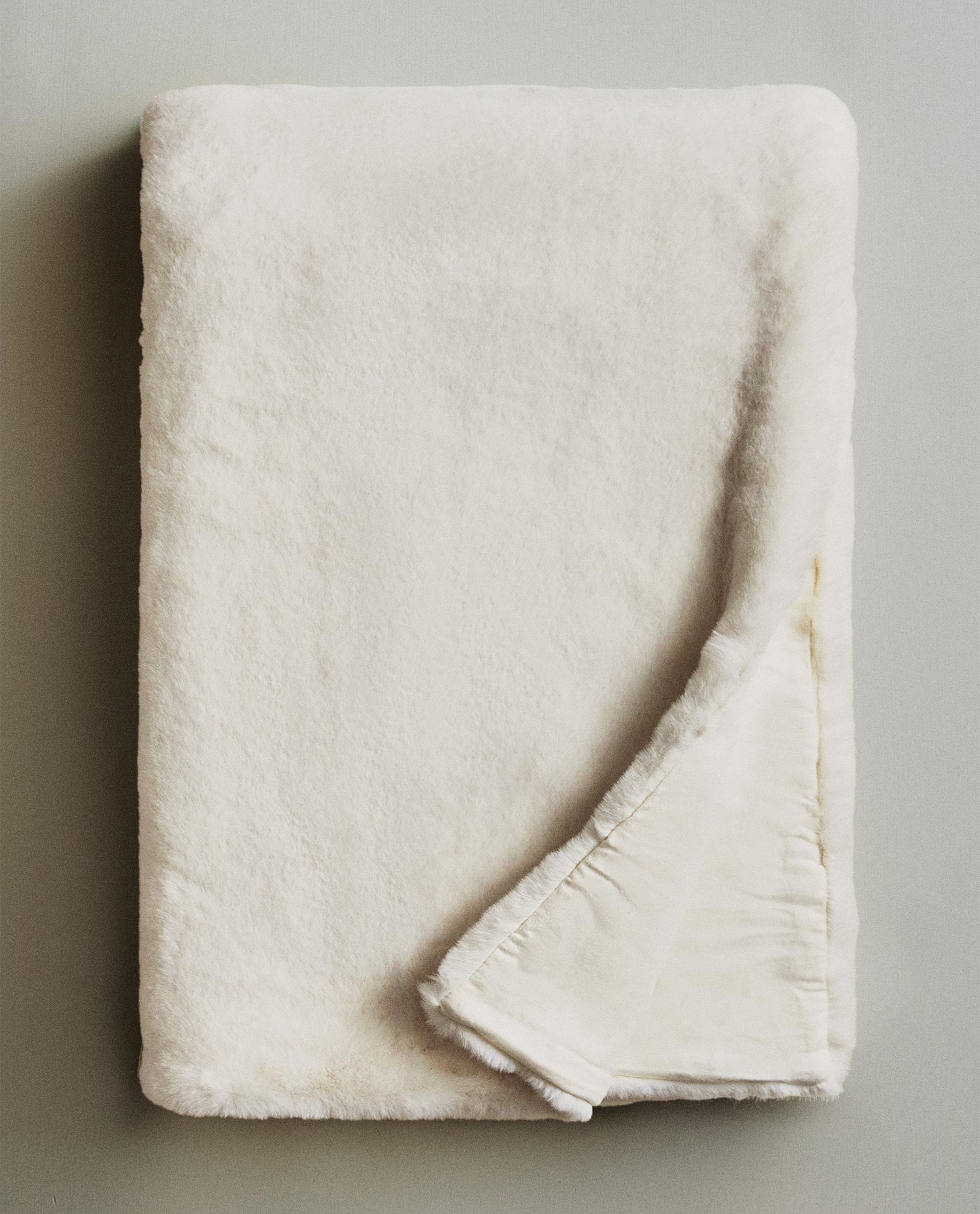 フェイクファー ブランケット | Zara Home 日本/Japan