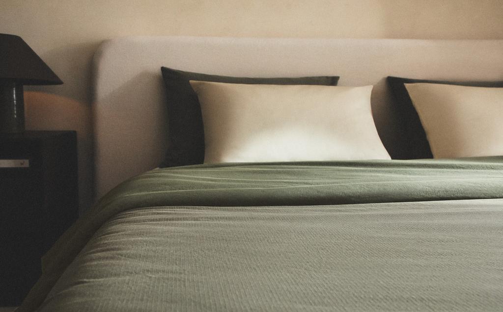 コットン ストライプ 掛け布団カバー