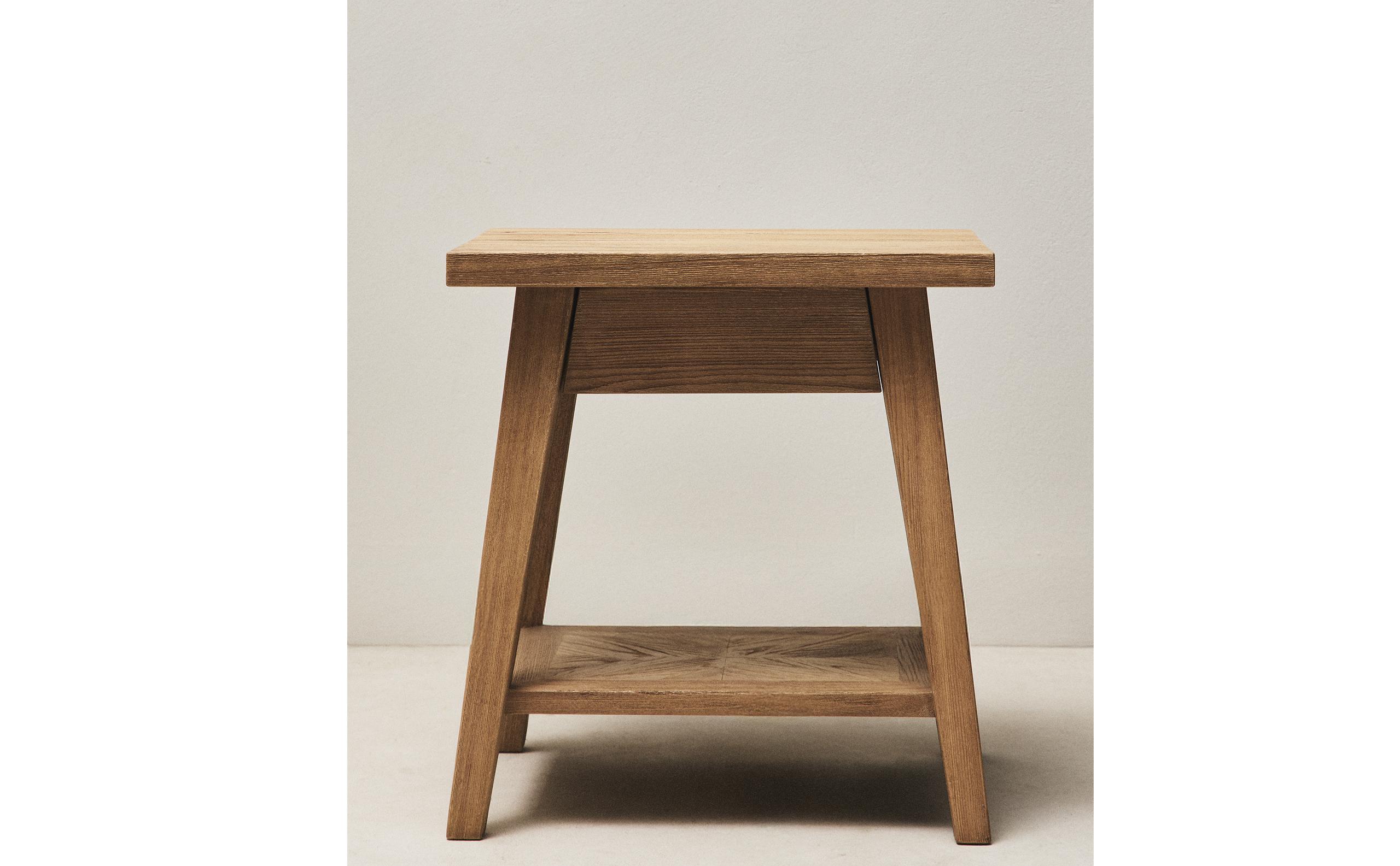 ZARA  ザラホーム ベベル ウッドテーブル 70 x 46 x 60 ウッド製面取りセンターテーブル | Zara Home 日本/Japan