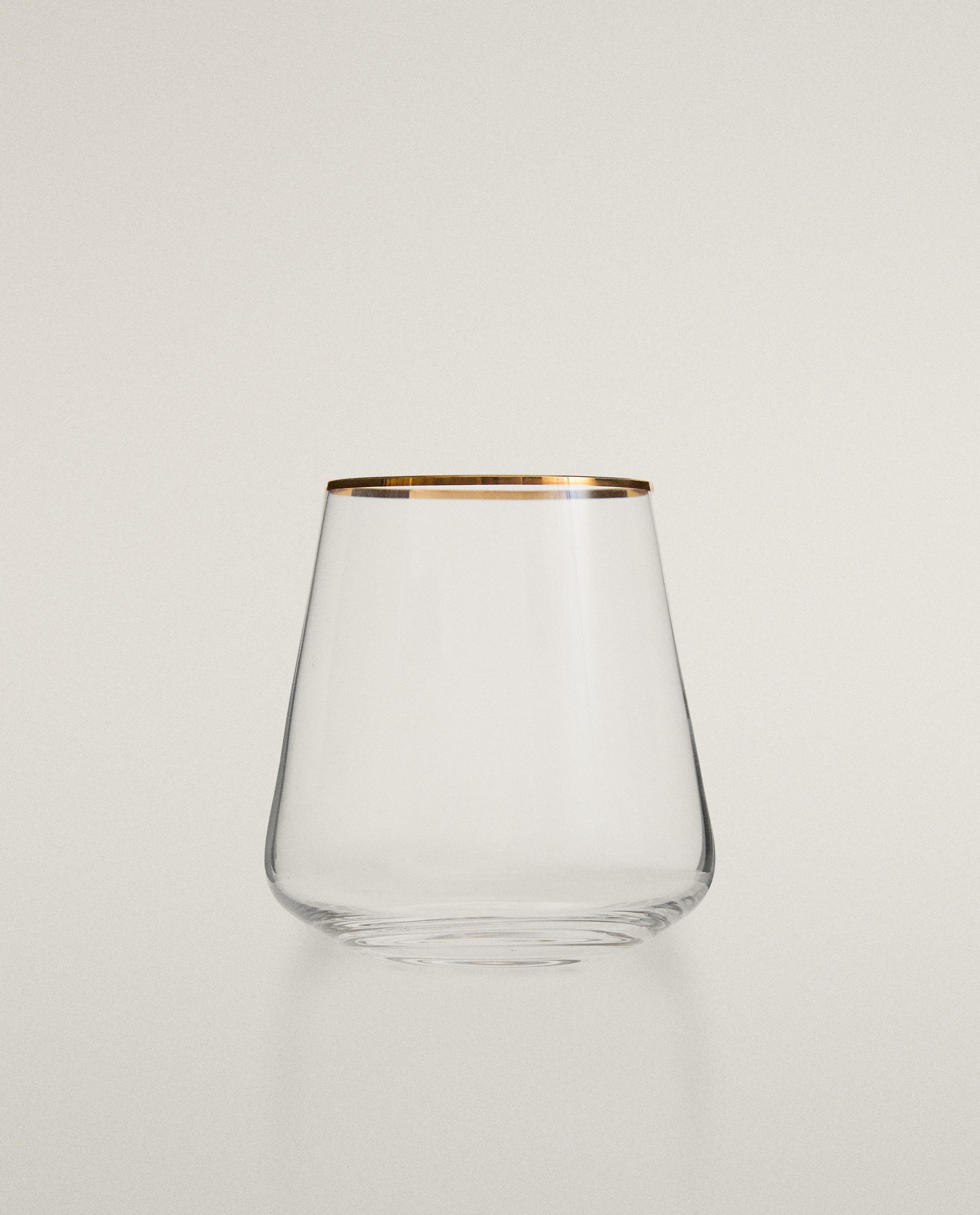 BOHEMIA CRYSTAL TUMBLER WITH GOLD RIM product thumbnail 2