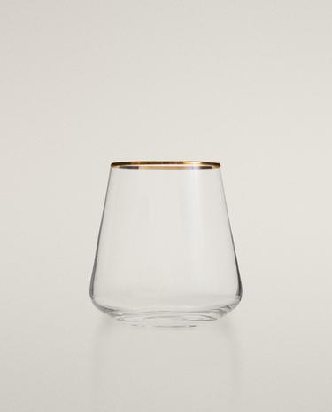 ЧАША ОТ BOHEMIA CRYSTAL СЪС ЗЛАТИСТ КАНТ ПО РЪБА