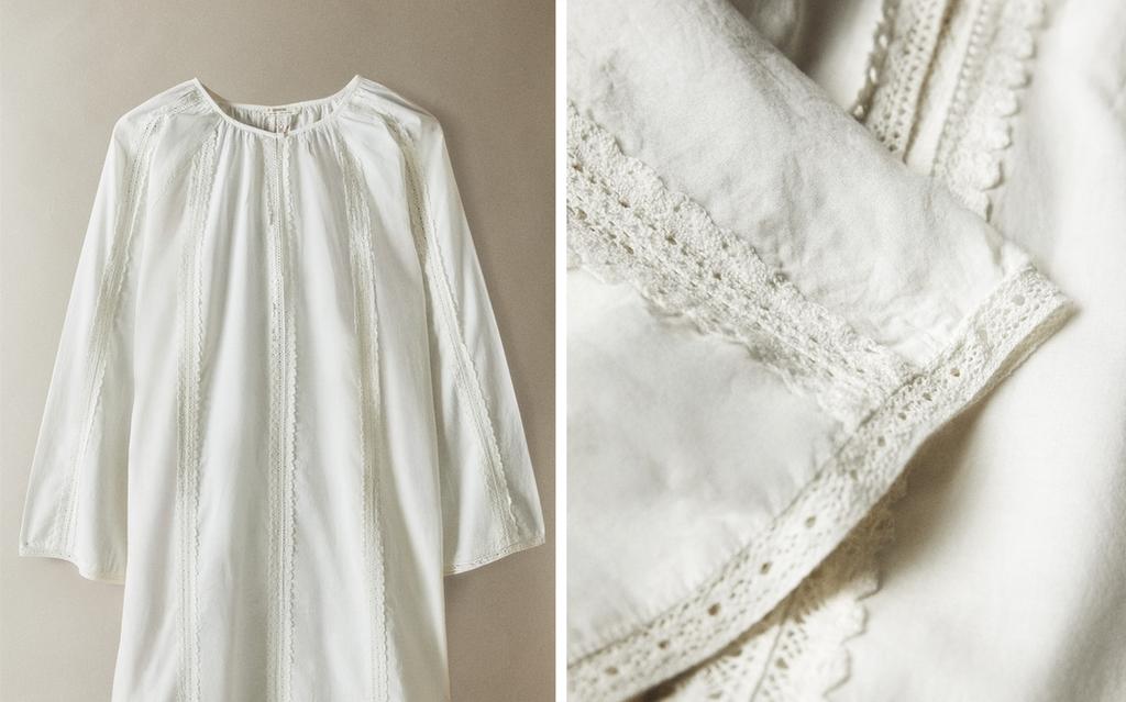 Zara Home Long lace nightdress