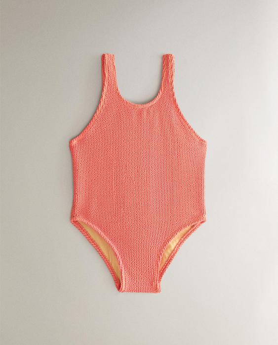 KIDS’ TEXTURED BEACH SWIMSUIT