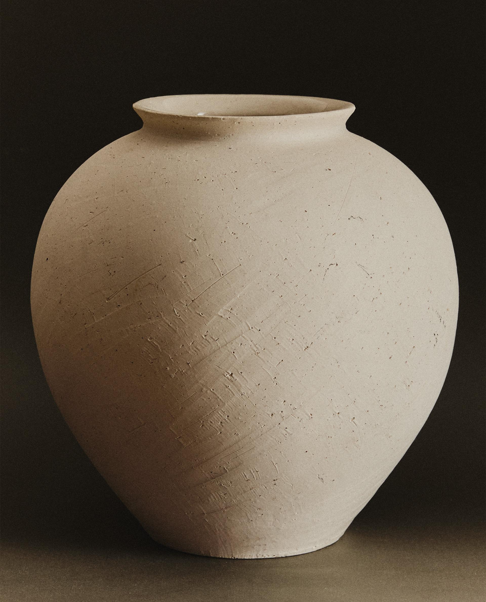 ザラホーム　花瓶 テクスチャー セラミック ベース | Zara Home 日本/Japan