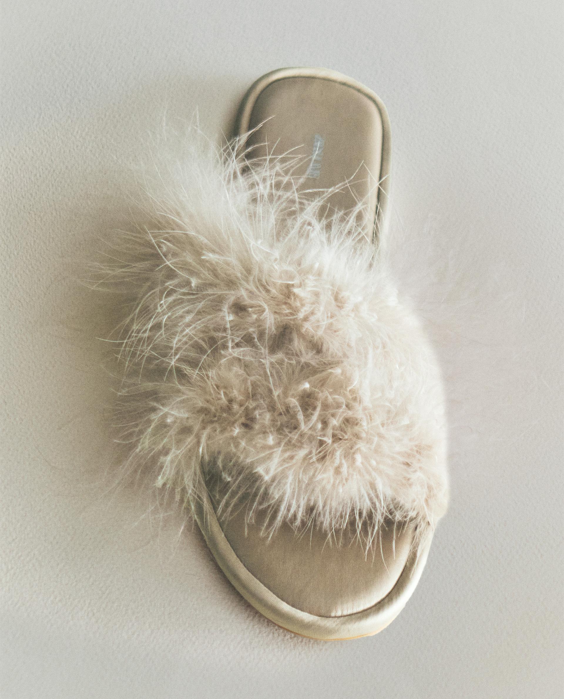 OPEN SLIPPERS WITH FEATHERS product thumbnail 8