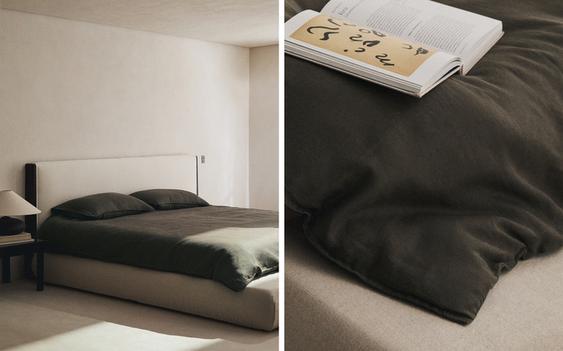 WASHED LINEN DUVET COVER (140 GXM²)