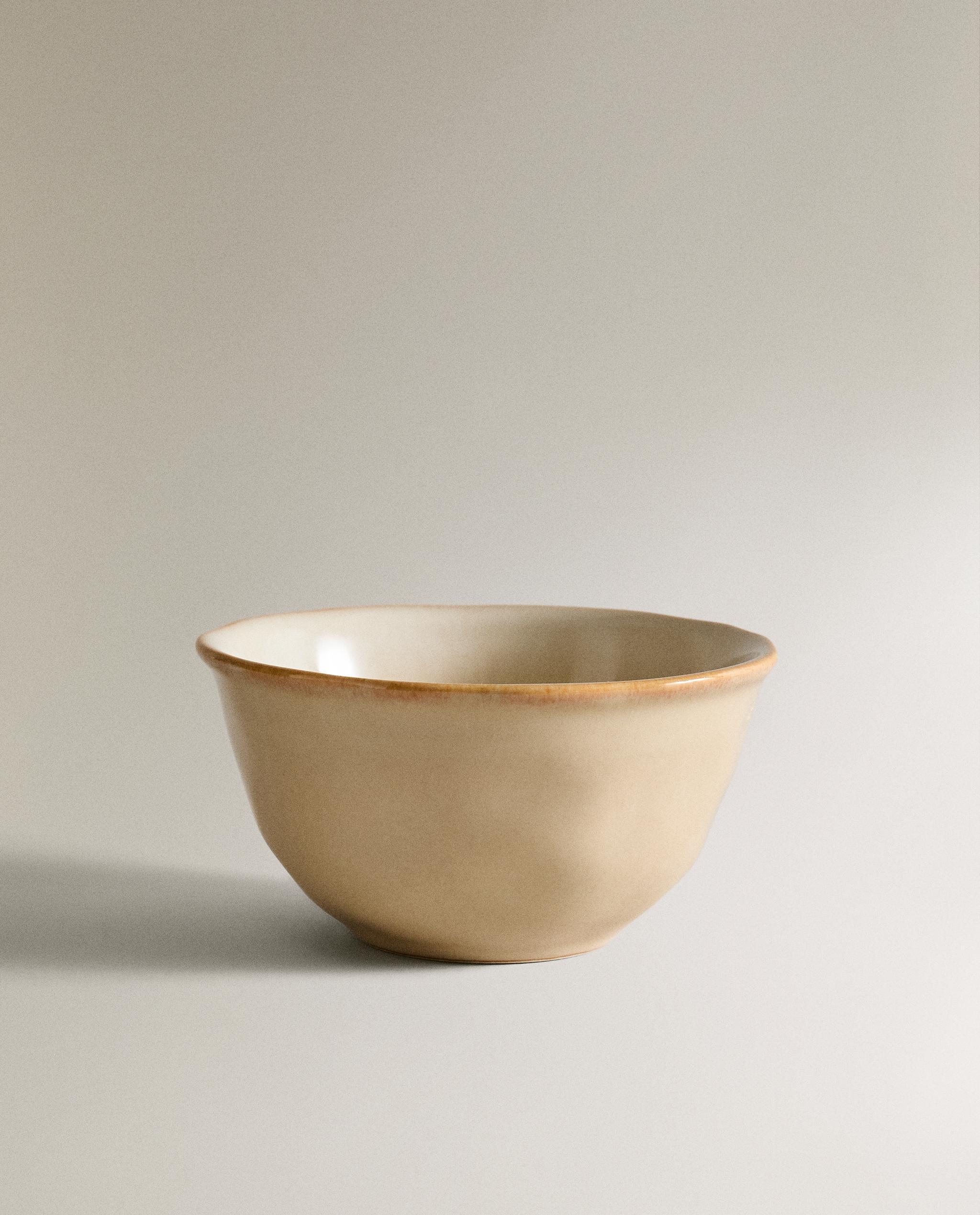 STONEWARE BOWL WITH IRREGULAR EDGE product thumbnail 6