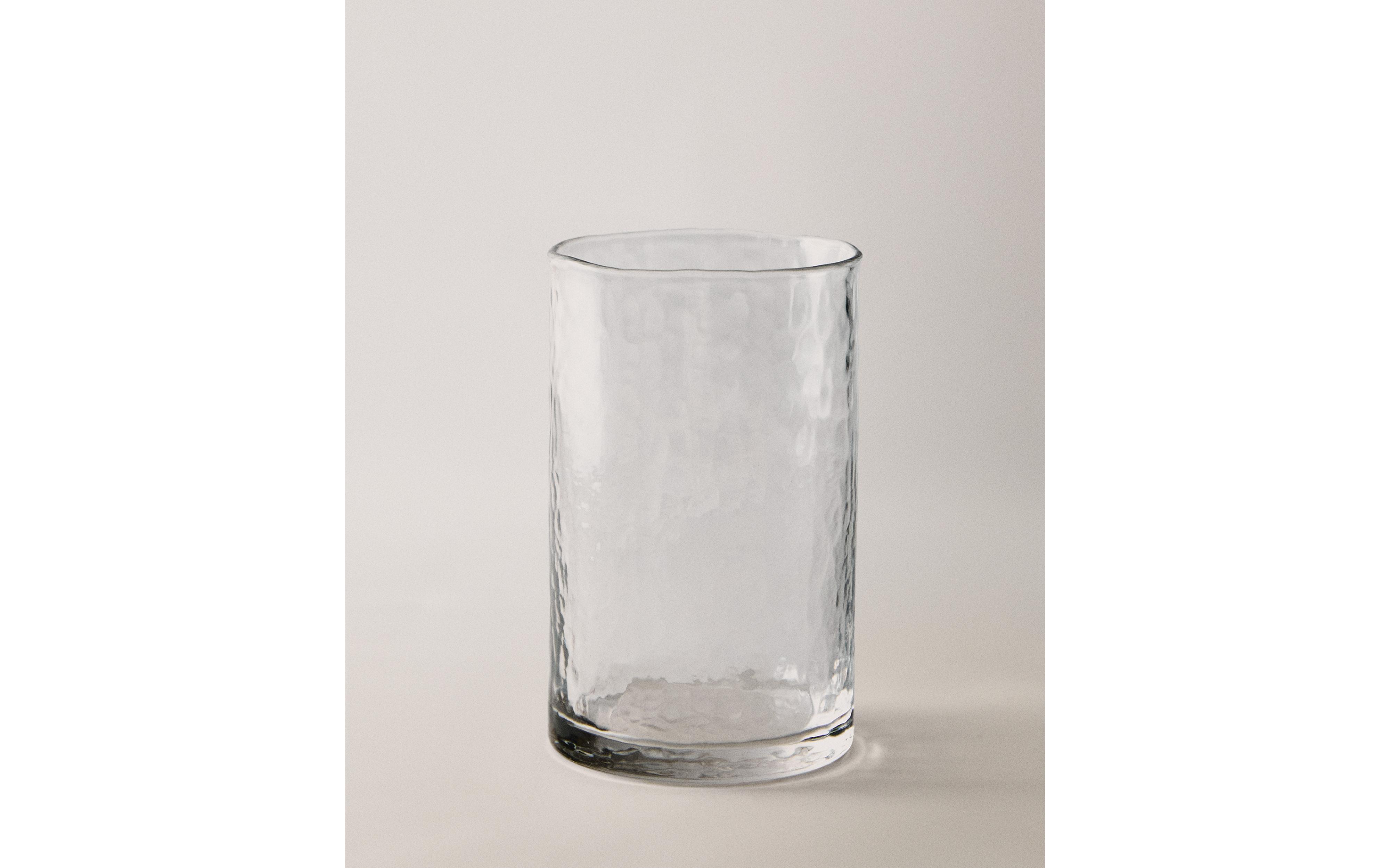 HAMMERED DESIGN GLASS SOFT DRINK TUMBLER product thumbnail 6