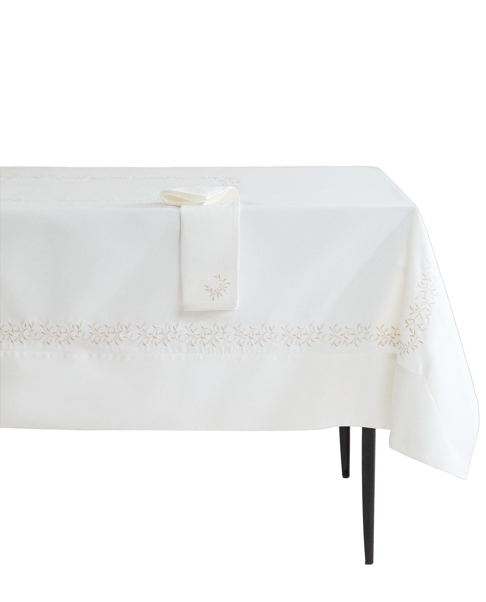 PLANT EMBROIDERED SATIN TABLECLOTH product thumbnail 4