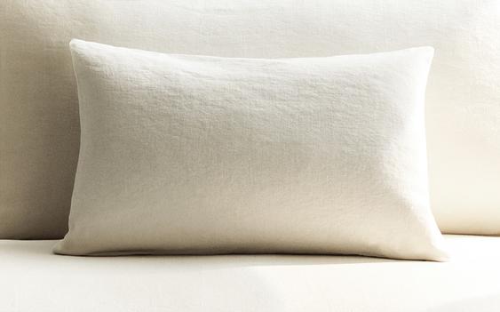 HOUSSE DE COUSSIN LIN EFFET DÉLAVÉ