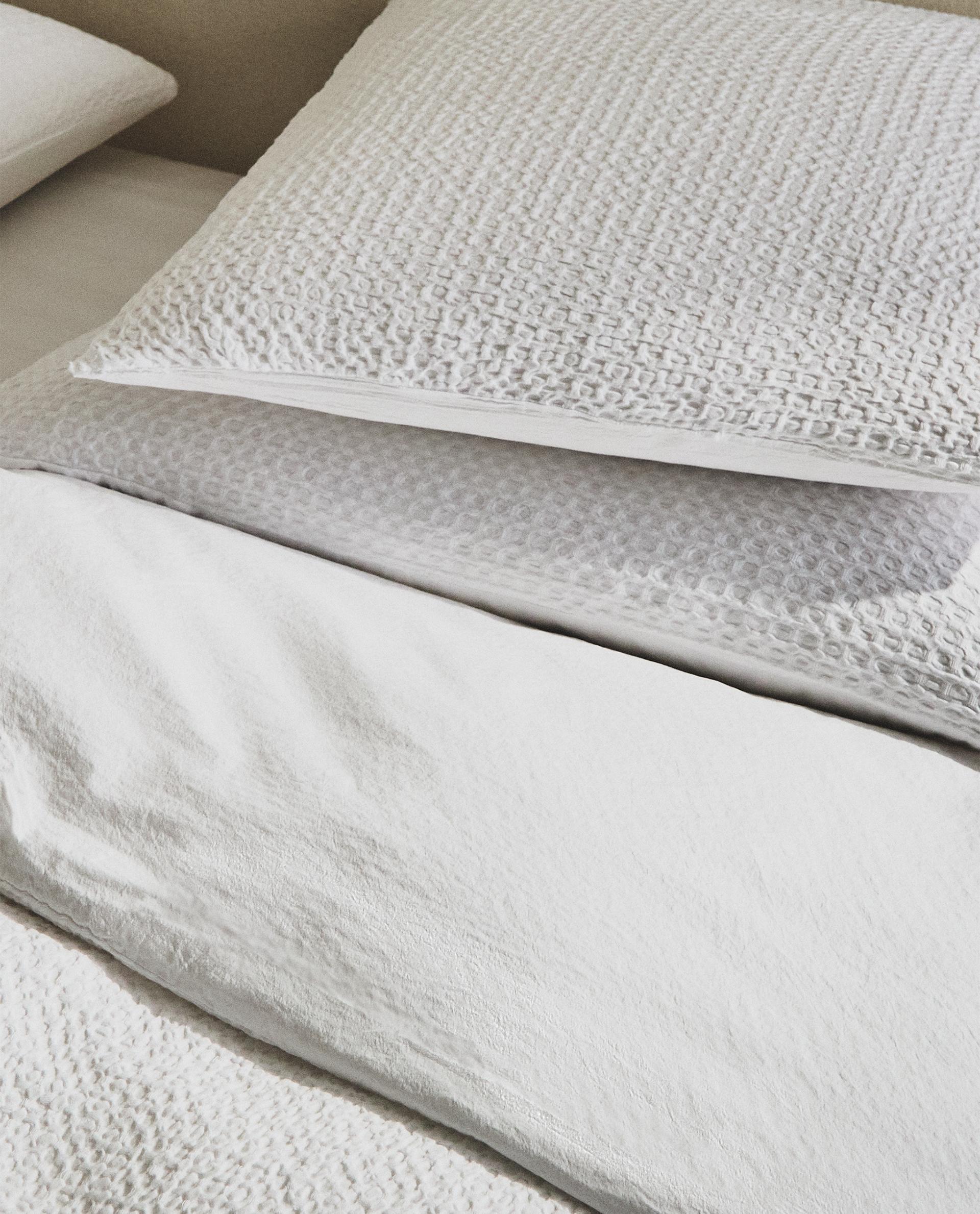 超話題新作 ワッフルニット 掛け布団カバー | Zara Home 日本/Japan シーツ・カバー