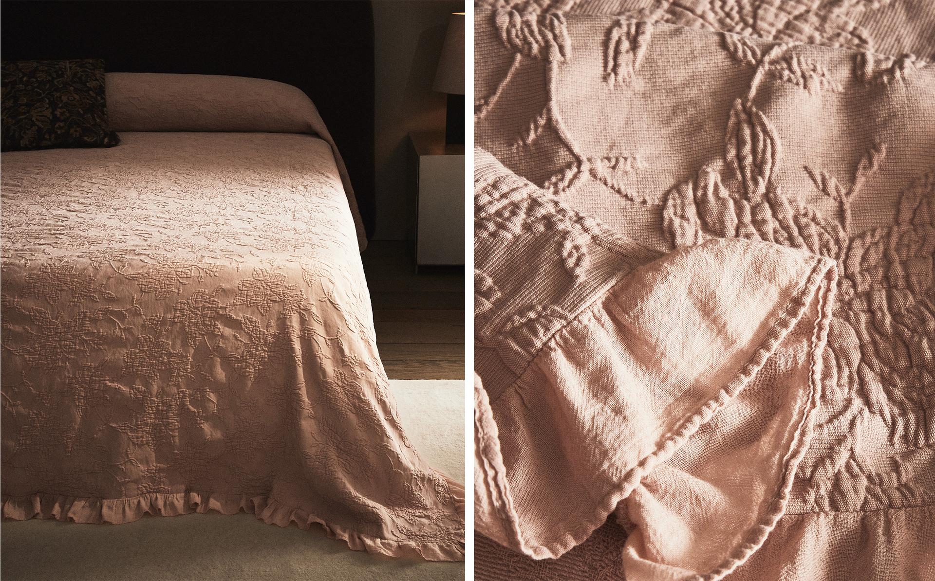 COUVRE-LIT JACQUARD VOLANT COUVRE-LIT JACQUARD VOLANT