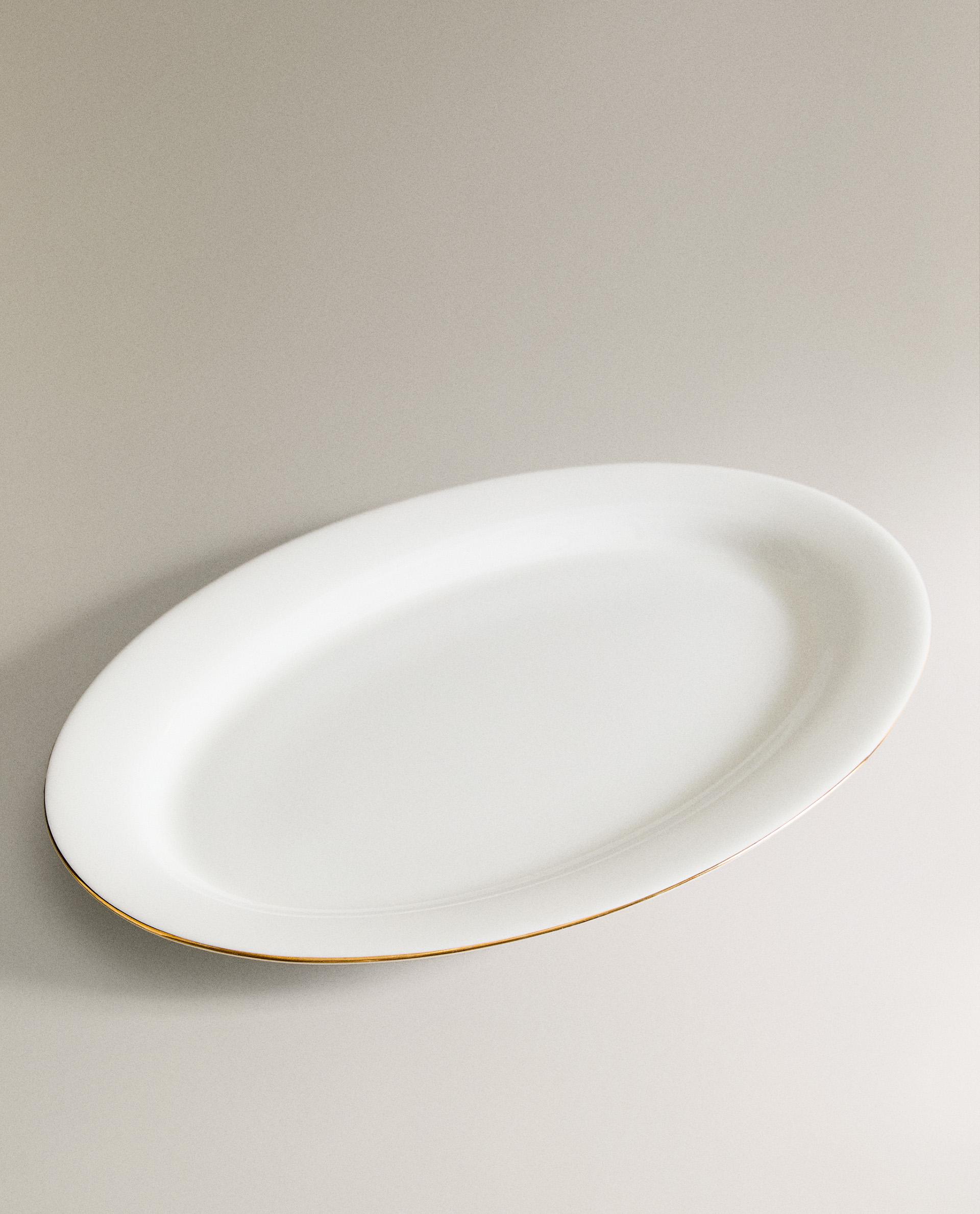 大皿 楕円形 ボーンチャイナ | Zara Home 日本/Japan