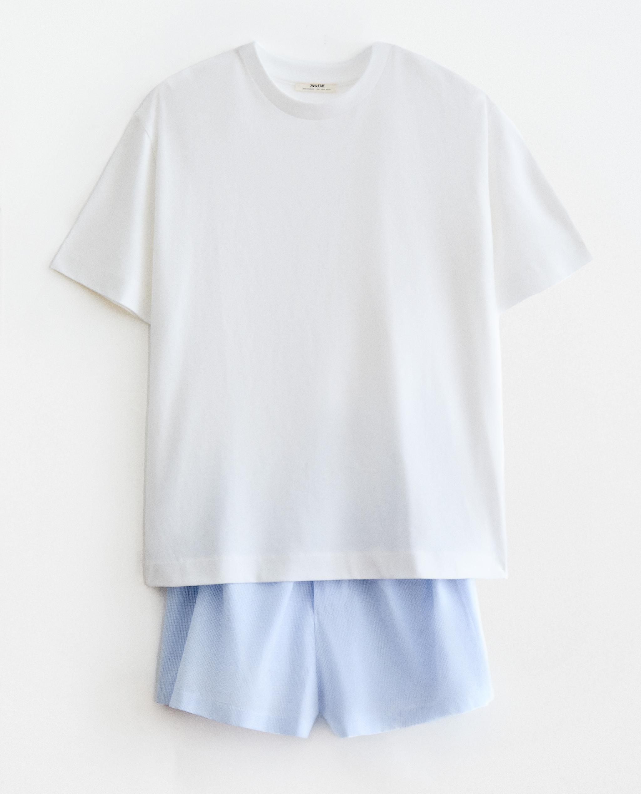CHECK T-SHIRT AND SHORTS SET product thumbnail 10