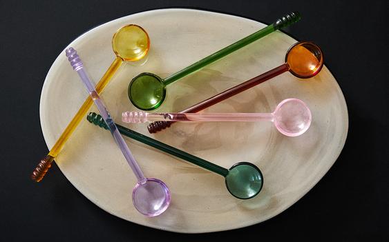 LOT CUILLÈRES BOROSILICATE MULTICOLORES (LOT DE 6)
