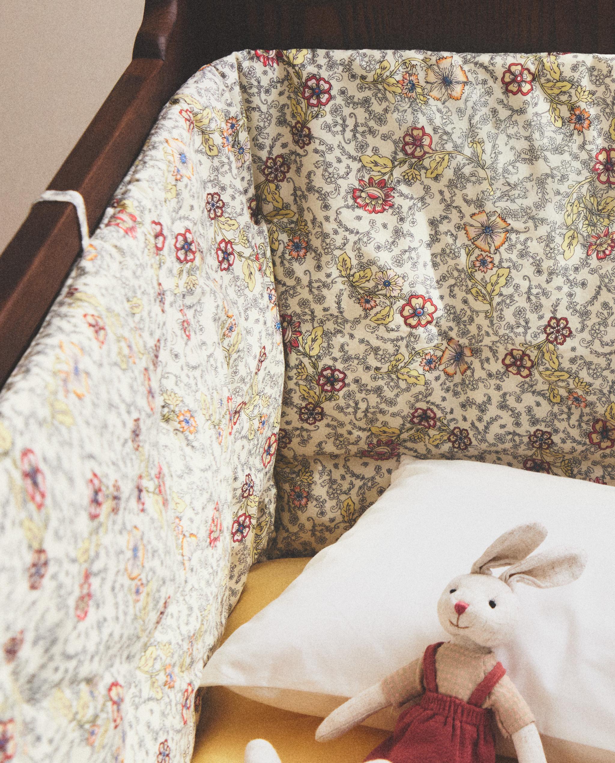 FLORAL BABY COT BUMPER COVER product thumbnail 2