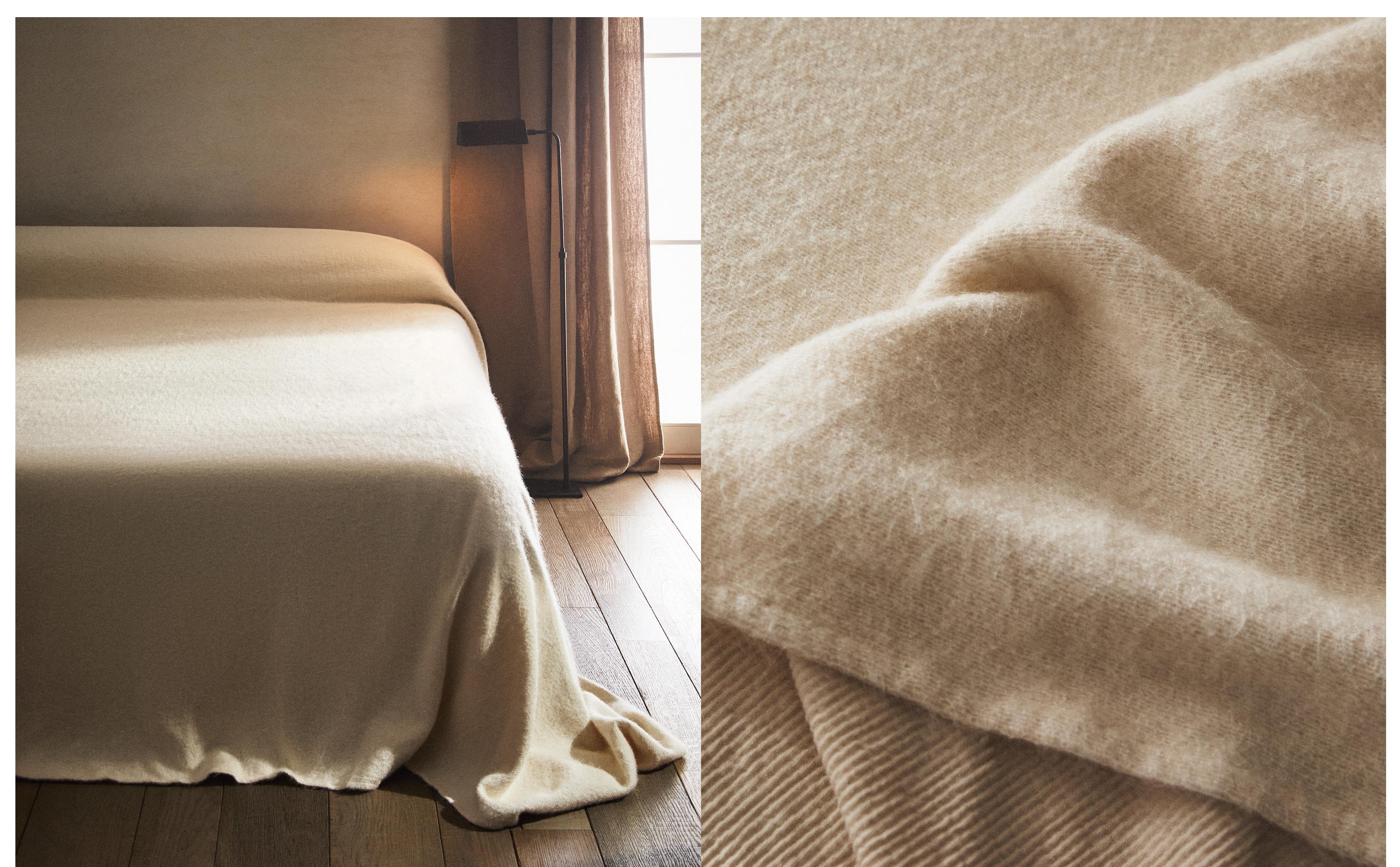 CASHMERE EFFECT COTTON BEDSPREAD