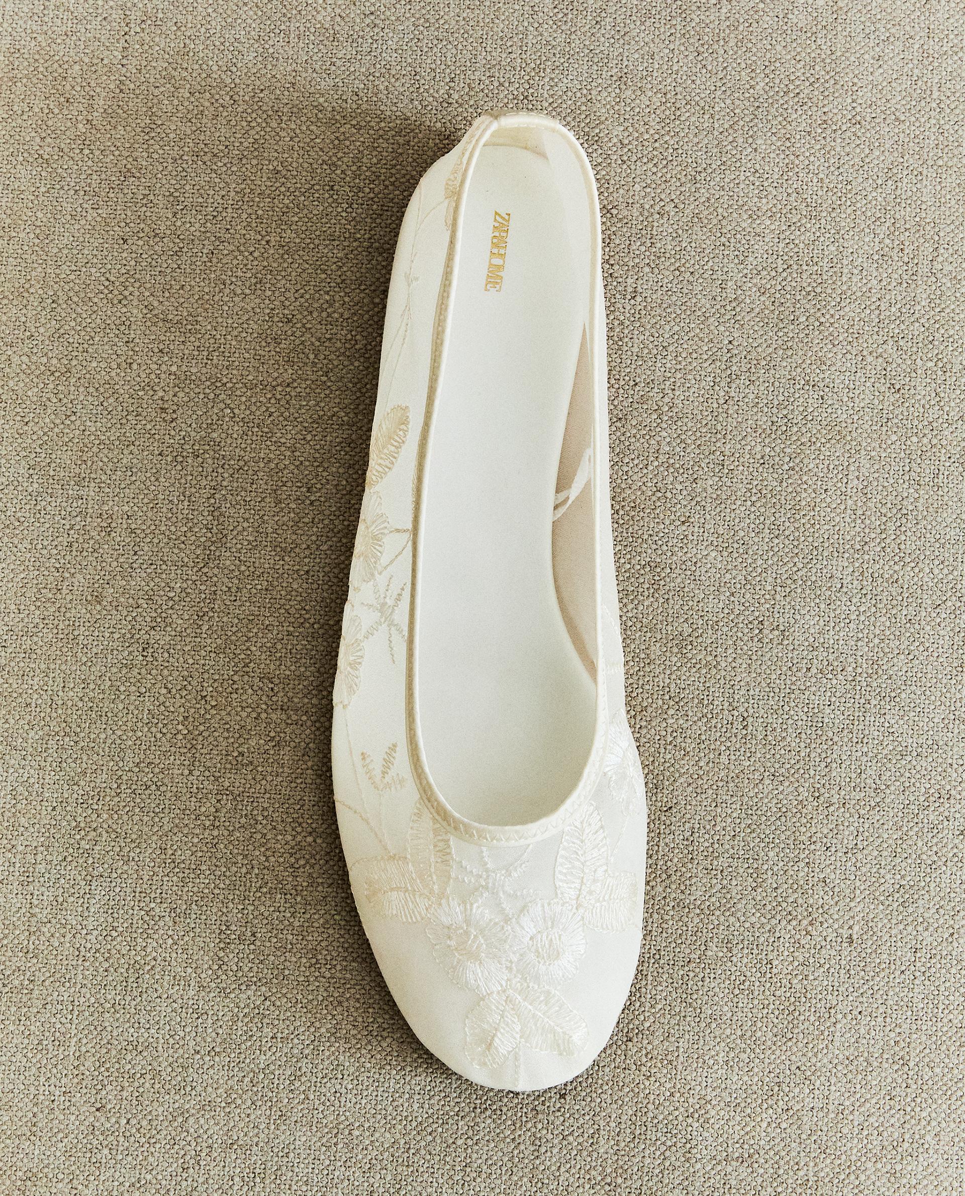 BALLERINES ORGANZA BRODERIE Zara Home Morocco
