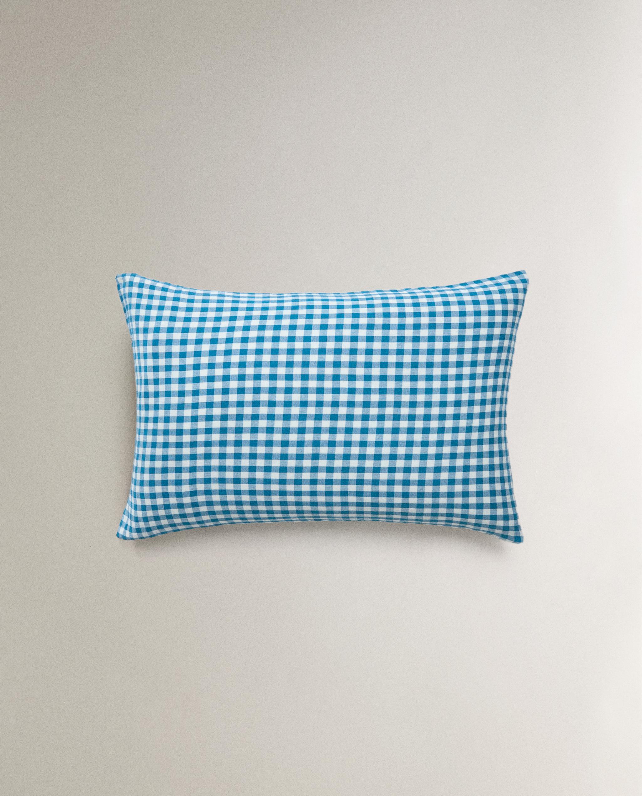 KIDS' CHECK MUSLIN PILLOWCASE product thumbnail 3