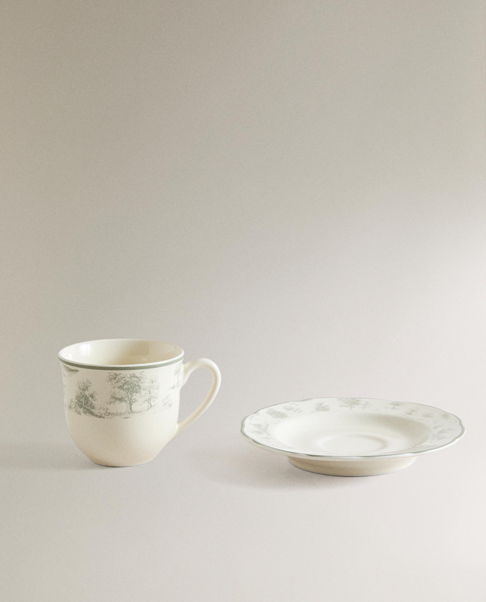 TOILE PORCELAIN COFFEE CUP AND SAUCER product thumbnail 7
