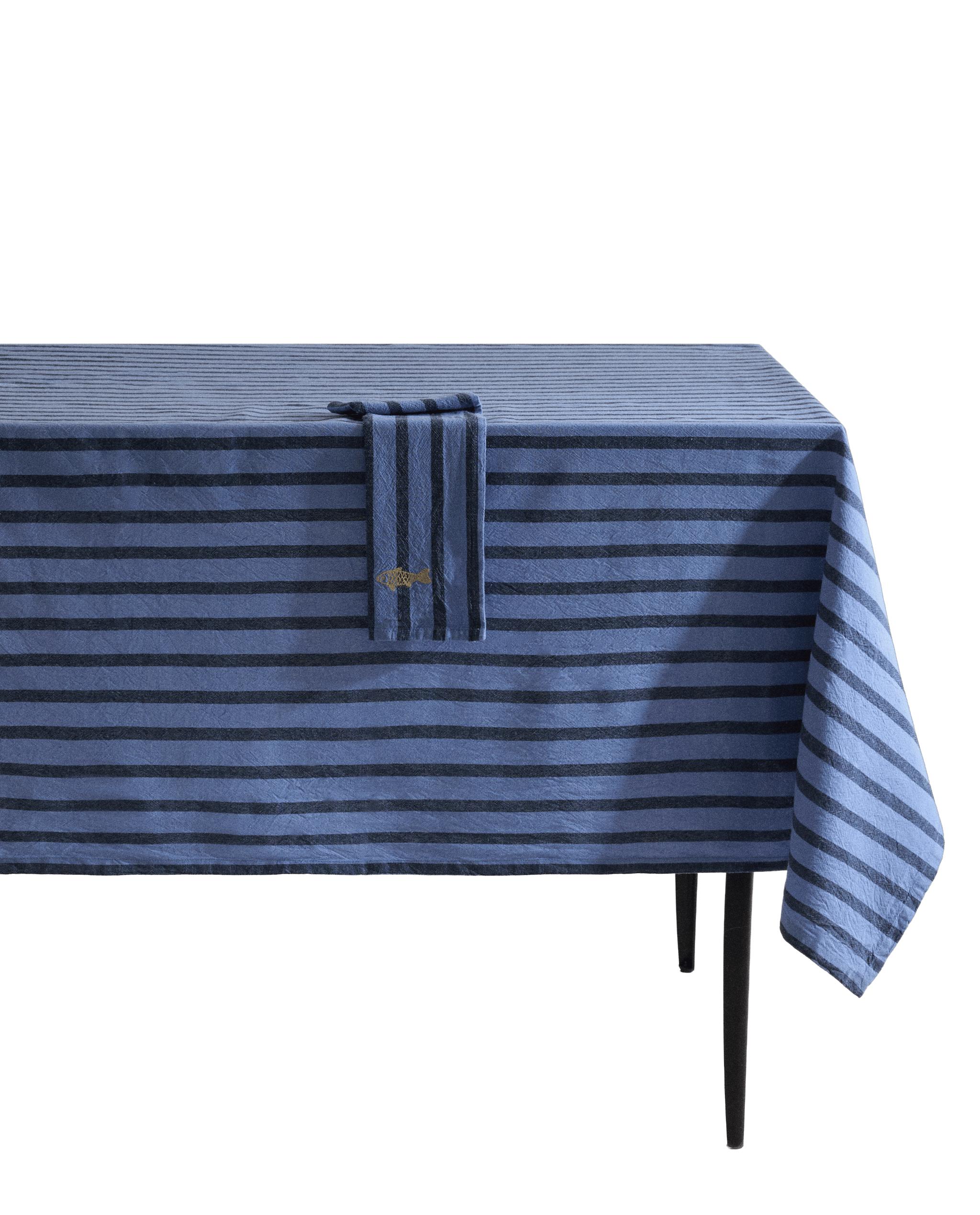 DYED THREAD STRIPED TABLECLOTH product thumbnail 7