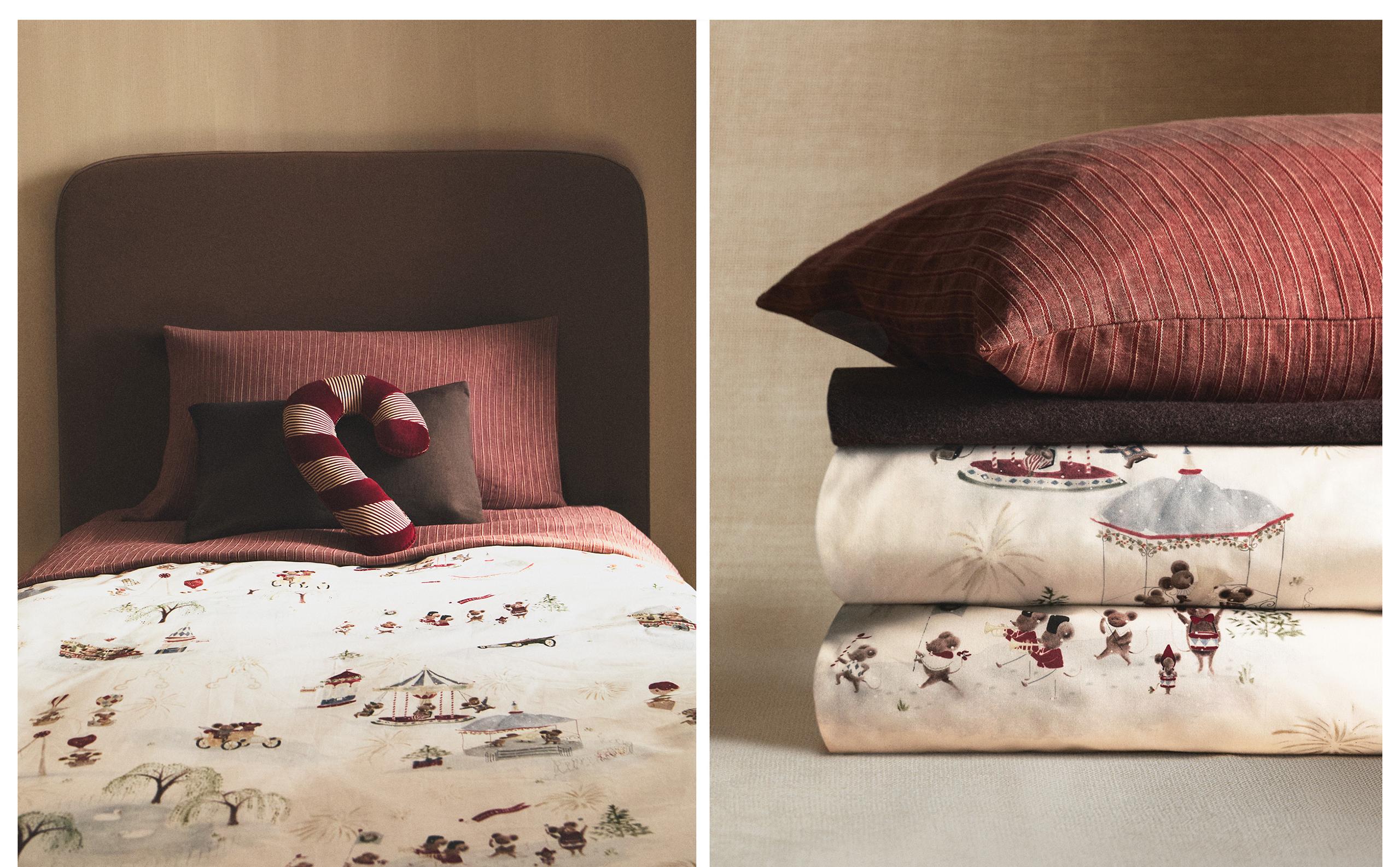 FUNDA NÓRDICA INFANTIL RATONCITOS NAVIDAD Zara Home United