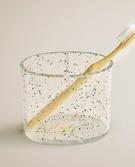 GLITTER RESIN TOOTHBRUSH HOLDER