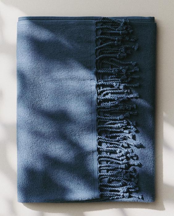 SERVIETTE DE PLAGE COTON FRANGES SERVIETTE DE PLAGE COTON FRANGES