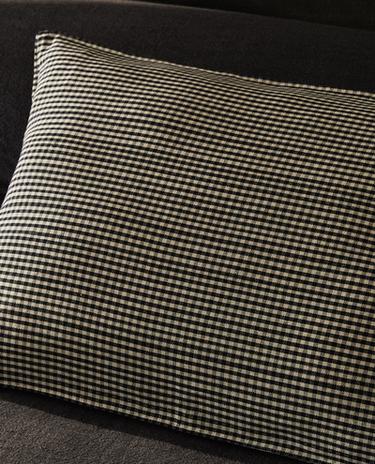 HOUSSE DE COUSSIN COTON CARREAUX VICHY X TENSIRA