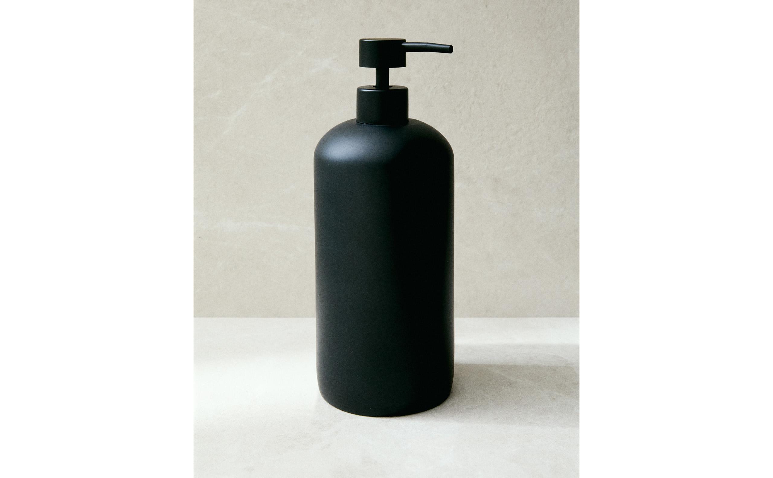 Dosatore Sapone Ceramica WENKO Cordoba - Nero E Blu, 8.5x8.5x13cm, 500ml - Foto 8