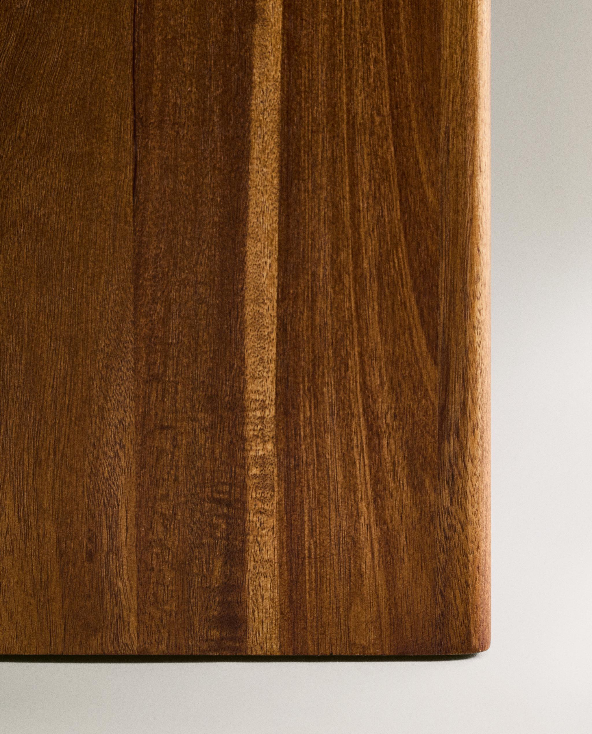 TEXTURED WOODEN BATHROOM BIN product thumbnail 4