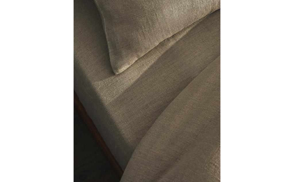 LINEN FITTED SHEET | 30 CM HIGH LINEN FITTED SHEET | 30 CM HIGH