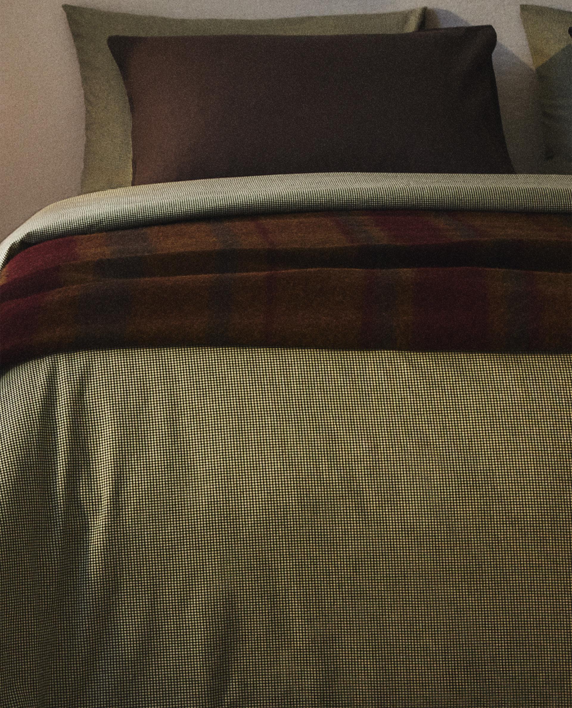 FUNDA DUVET HILO TINTADO CUADROS NAVIDAD