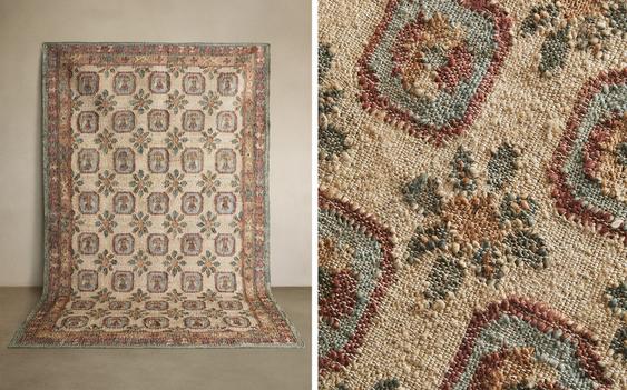 TAPIS JUTE DESIGN VINTAGE