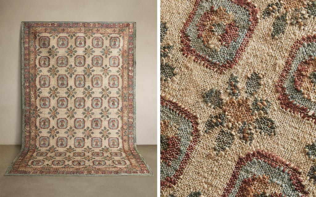 JUTETEPPICH IM VINTAGE-DESIGN JUTETEPPICH IM VINTAGE-DESIGN