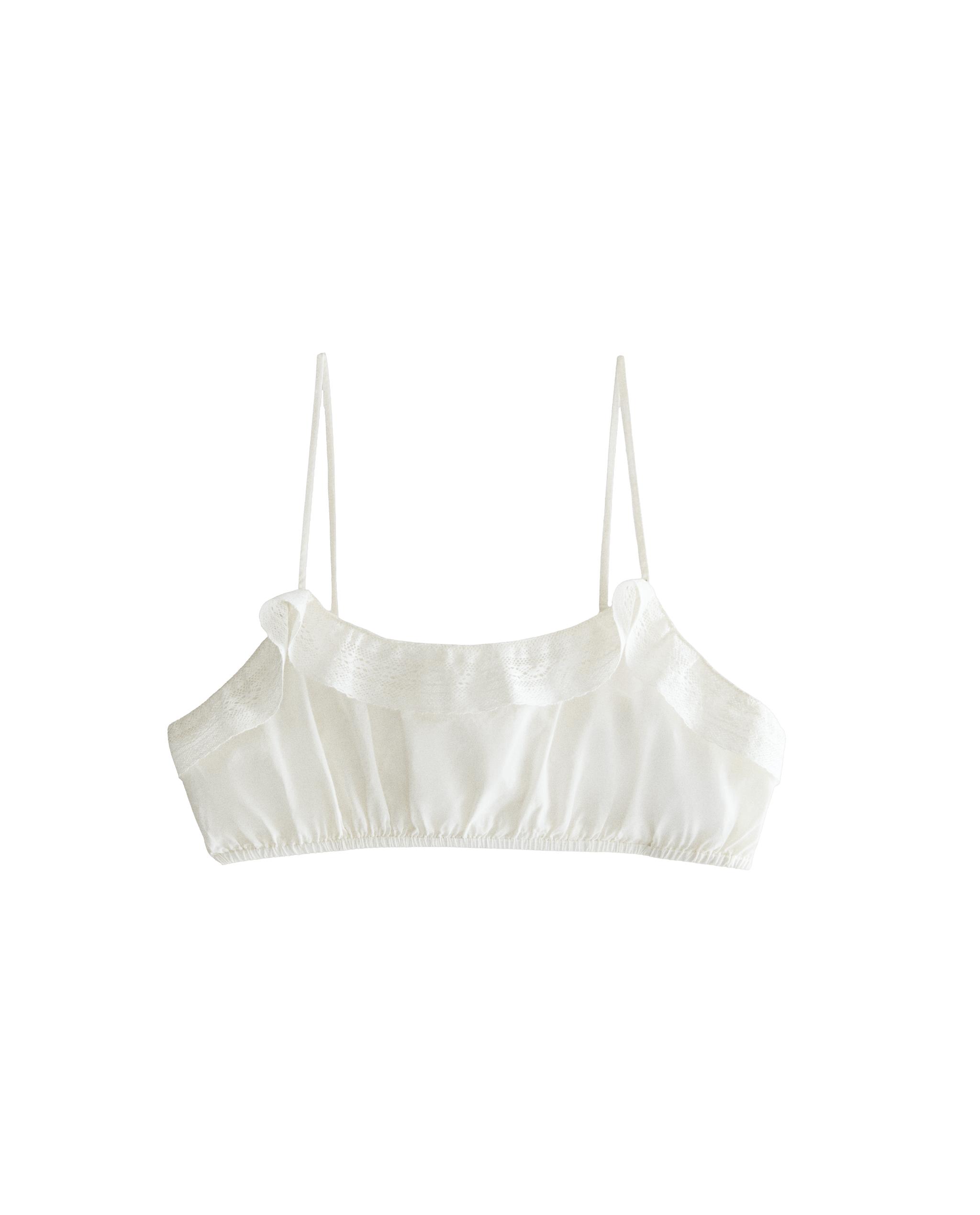 RUFFLED LACE CROP TOP product thumbnail 6