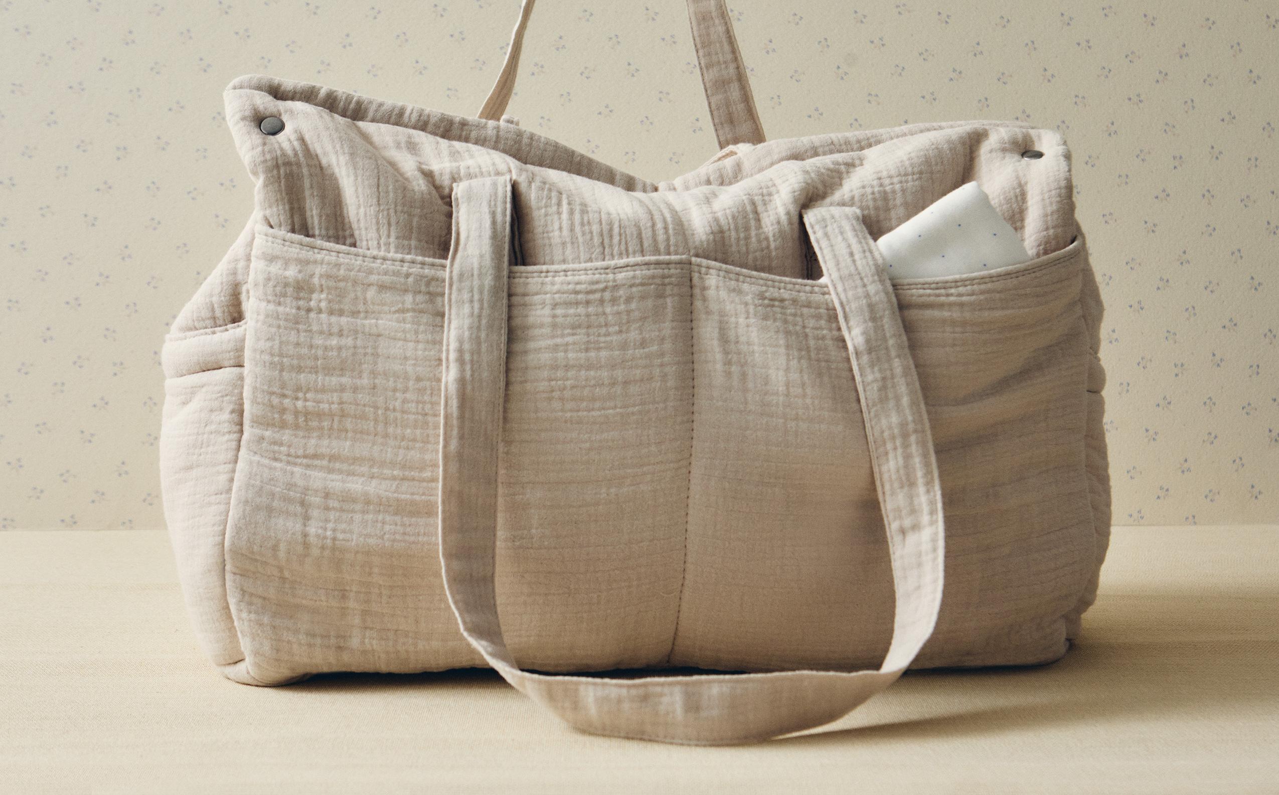 BOLSA MATERNIDAD ALGODÓN LUNA Zara Home España