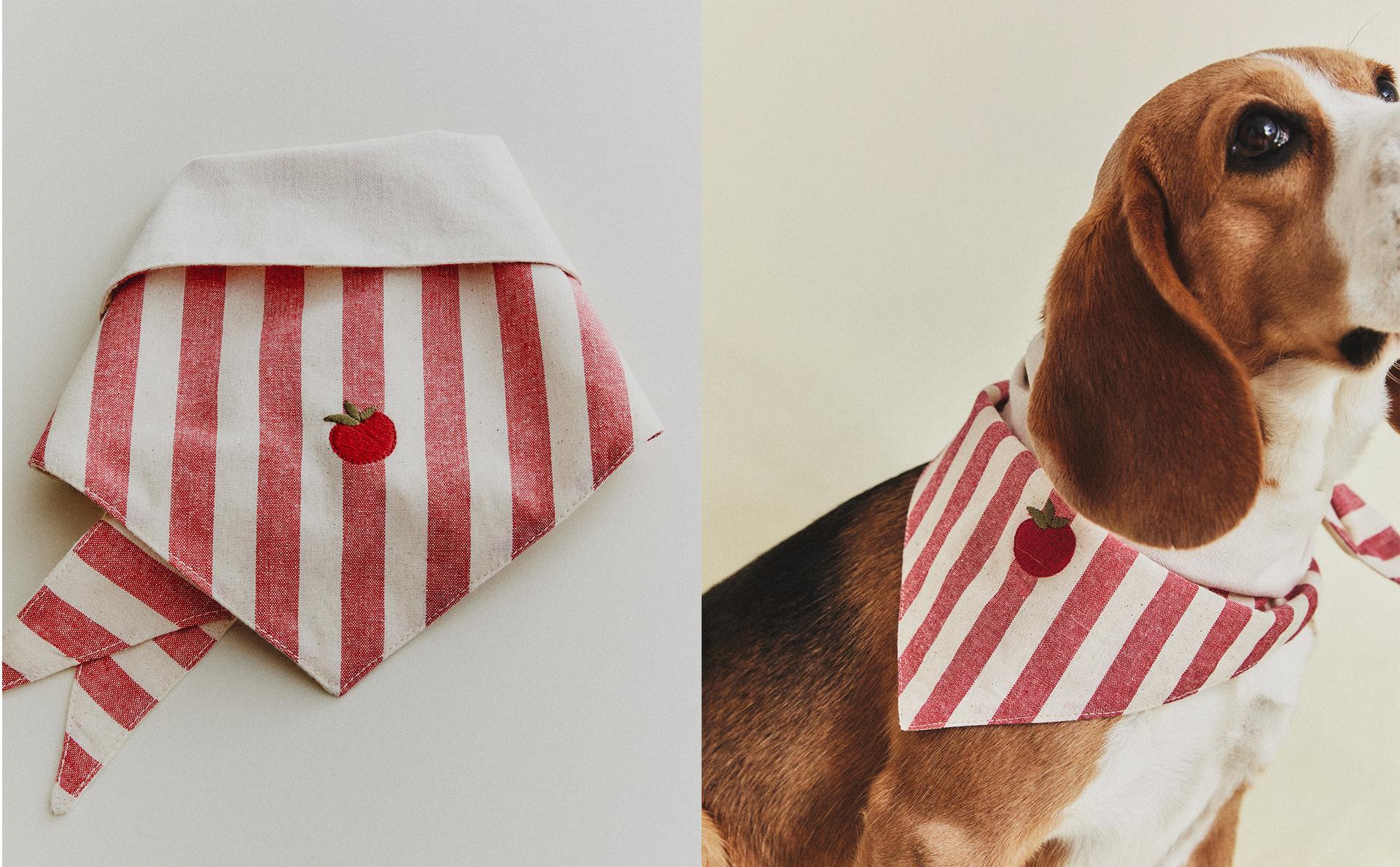 WENDE-HALSTUCH FÜR HAUSTIERE TOMATE STREIFEN WENDE-HALSTUCH FÜR HAUSTIERE TOMATE STREIFEN