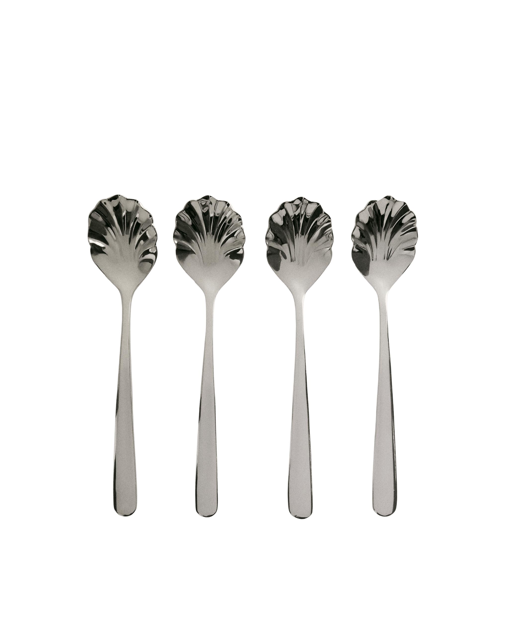 PACK OF STEEL SHELL DESSERT SPOONS (PACK OF 4) product thumbnail 5