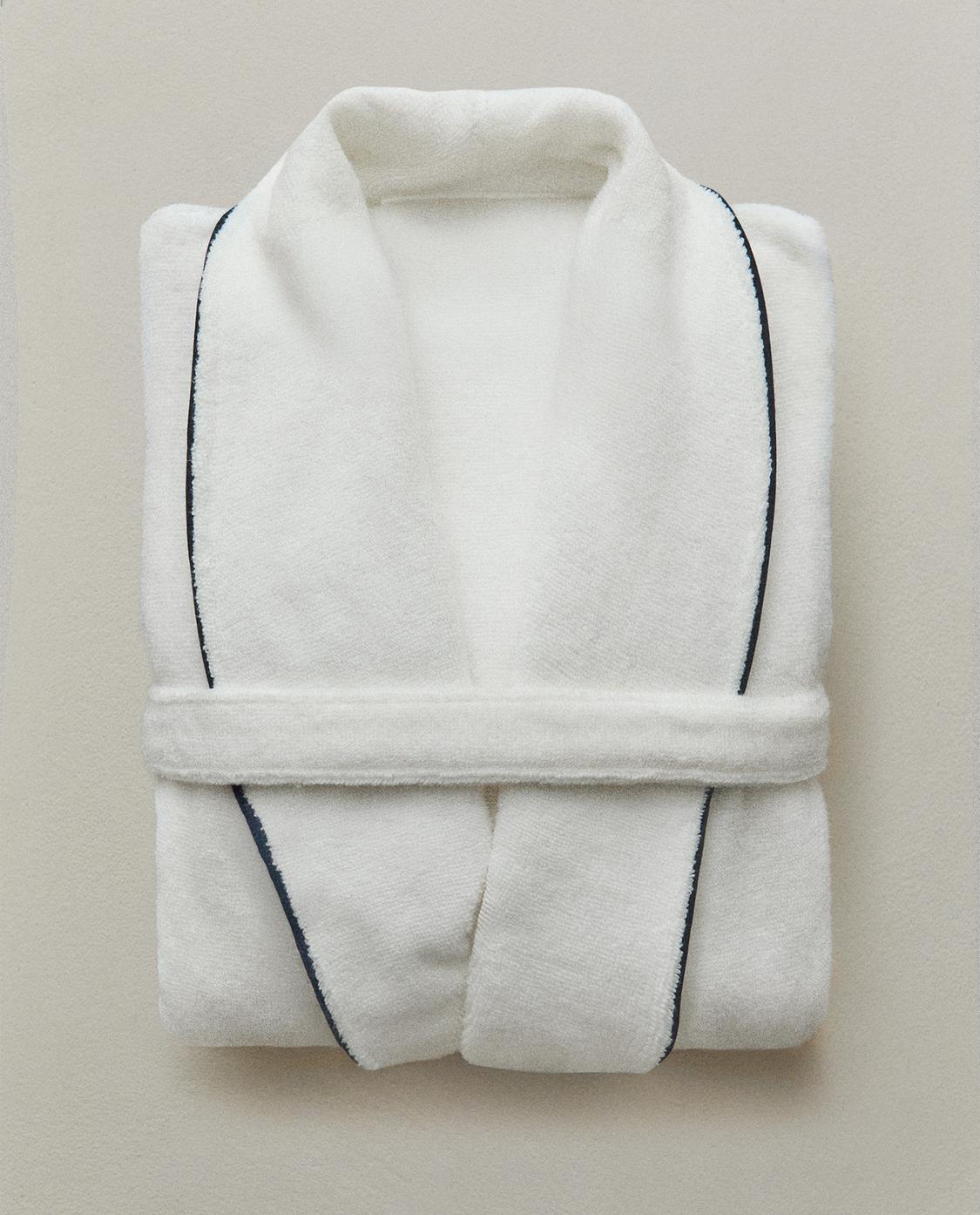 ROBE DE CHAMBRE COTON BRODERIES - Blanc | ZARA Belgique / Belgium